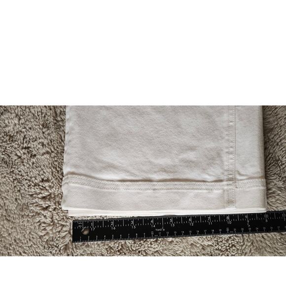 Everlane White Jeans Wide Leg High  Rise /Waisted Pants, New Sz 0 - Picture 5 of 8